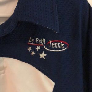 New Petit Tennis jersey shirt Sz 8 navy/white french open Roland-Garros inspired